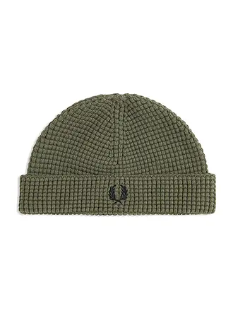FRED PERRY | Mütze - Haube WAFFLE BEANIE | olive